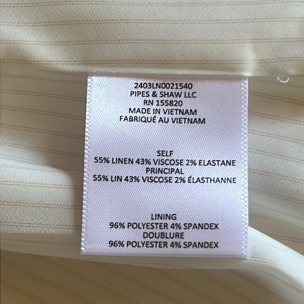 Veronica Beard Bexley Stretch-Linen Dickey Jacket - Size 10 - Picture 10 of 13